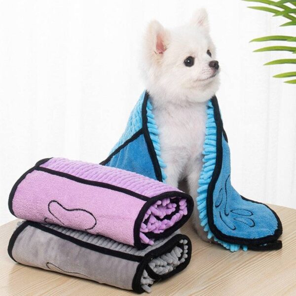 Super Absorbent Quick-Dry Microfiber Bath Towel for Pets - Image 4